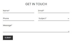 Minimal Contact Form Template